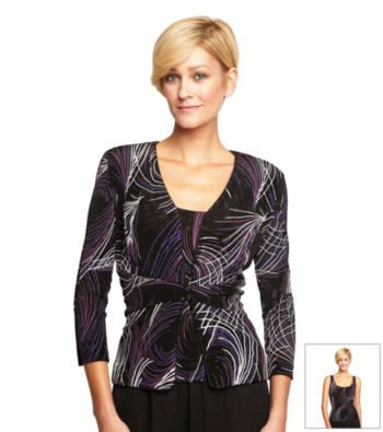 Alex Evenings 3/4 Sleeve Twinset