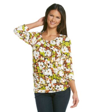 Relativity® Career Pleatneck with Banded Bottom