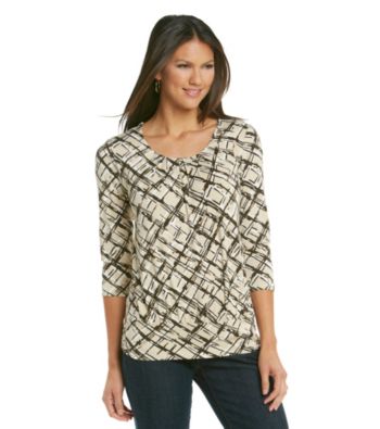 Relativity® Career Banded Bottom Pleatneck