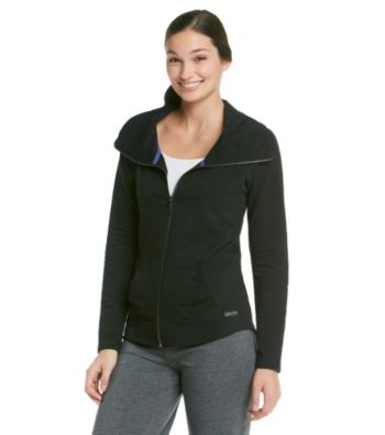 Calvin Klein Performance Zip-Up Jacket with Funnelneck Collar