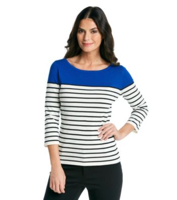 Cable & Gauge® Colorblock Pullover