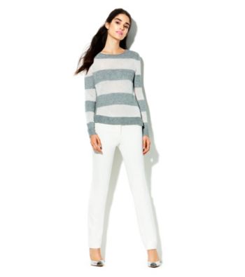 Vince Camuto Long Sleeve Lurex Stripe Sweater