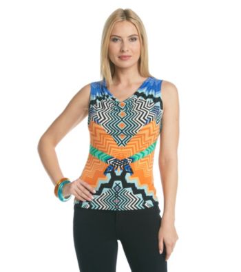 Calvin Klein Printed Cowlneck Cami