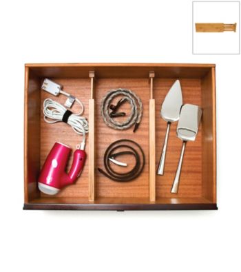 Lipper International Set of 2 Bamboo Drawer Dividers