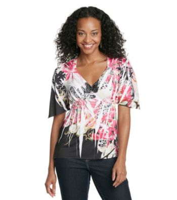 Oneworld® Petites' Butterfly Top