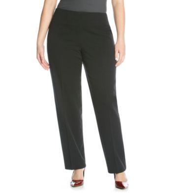 Jones New York Signature Plus Size Side Zip Slim Pant