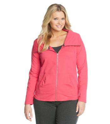 Calvin Klein Performance Plus Size Funnelneck Jacket