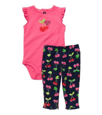 Carter's® Baby Girls' Pink/Navy 2-pc. Cherries Set