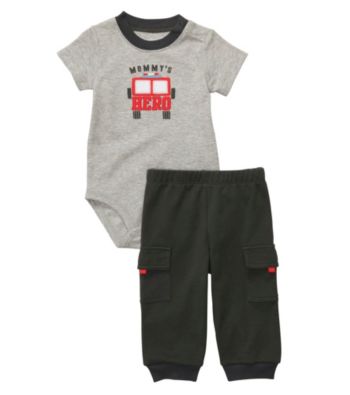 Carter's® Baby Boys' Grey 2-pc. Fire Truck Set
