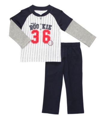 Carter's® Baby Boys' Navy 2-pc. Layered Baseball Pants Set