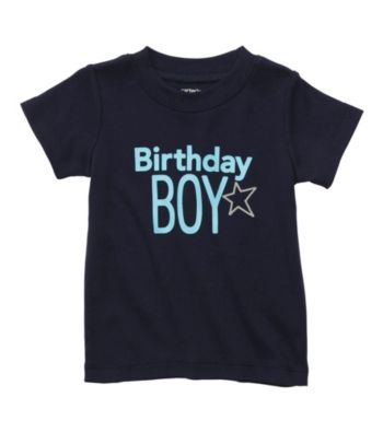 Carter's® Baby Boys' Navy Short Sleeve Birthday Tee