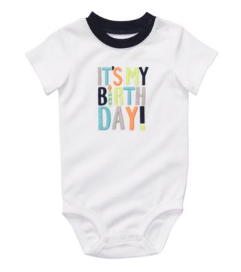 Carter's® Baby Boys' White Birthday Bodysuit
