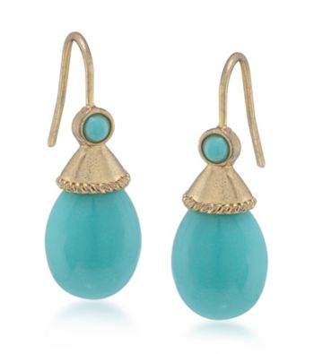 Carolee® Blue Skies Turquoise Drop Pierced Earrings