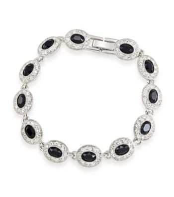 Carolee® Simply Jet Pave Oval Stone Bracelet