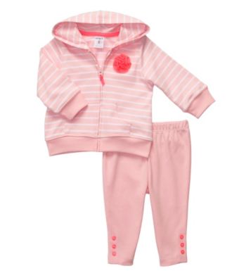 Carter's® Baby Girls' Pink 2-pc. Striped Jacket Set
