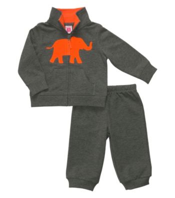 Carter's® Baby Boys' Grey 2-pc. Elephant Cardigan Set