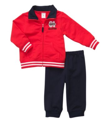 Carter's® Baby Boys' Red 2-pc. Sport Logo Cardigan Set