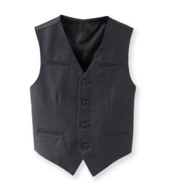 Calvin Klein Boys' 4-20 Charcoal Fine Line Vest