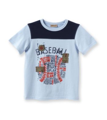 Ruff Hewn Boys' 2T-7 Bell Blue Short Sleeve Graphic Tee