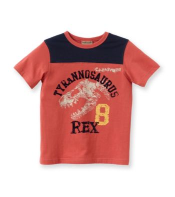 Ruff Hewn Boys' 2T-7 Coral Bloom Short Sleeve Graphic Tee