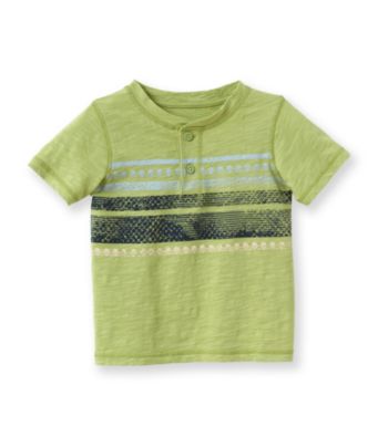 Ruff Hewn Boys' 2T-7 Short Sleeve Chest Stripe Graphic Henley