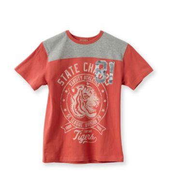 Ruff Hewn Boys' 8-20 Coral Bloom Short Sleeve Graphic Tee