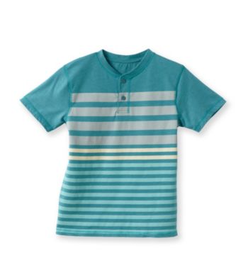 Ruff Hewn Boys' 8-20 Short Sleeve Striped Heather Graphic Henely