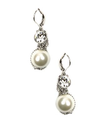 Givenchy® White Pearl Earrings