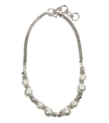 Givenchy® White Pearl Collar Necklace