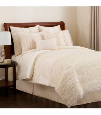 Paloma 4-pc. Ivory Comforter Set by Lush Decor