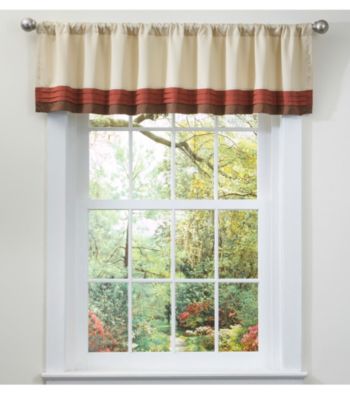 Lush Decor Hester Red Valance