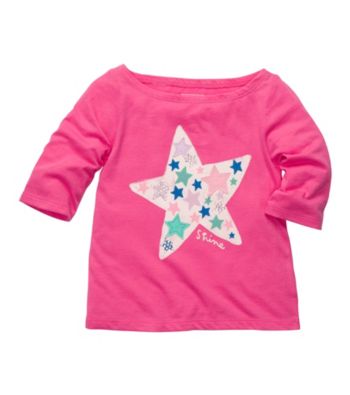 OshKosh B'Gosh® Baby Girls' Pink Long Sleeve Star Tee