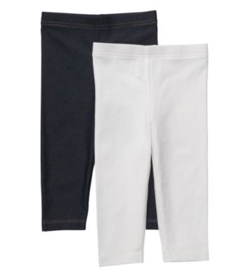 Carter's® Girls' 4-6X White/Denim 2-pk. Capri Leggings