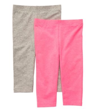 Carter's® Girls' 4-6X Pink/Grey Heather 2-pk. Capri Leggings