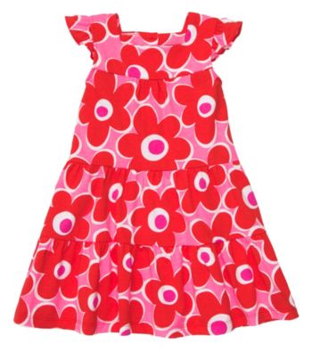 Carter's® Girls' 2T-6X Pink/Red Floral Print Dress
