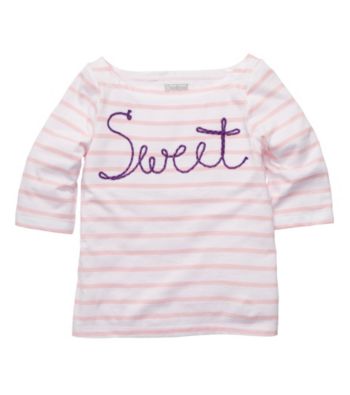 OshKosh B'Gosh® Girls' 2T-4T Pink/White Striped Long Sleeve 