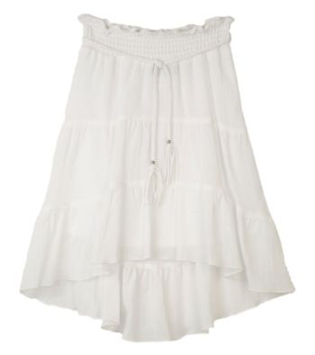 Amy Byer Girls' 7-16 White Gauze Skirt