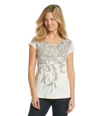 Relativity® Broken Pearl Scoopneck