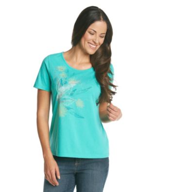 Breckenridge Short Sleeve Embellished Tee- Daisy Delight