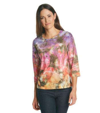 Breckenridge 3/4 Sleeve Sublimation Tee - Abstract Color
