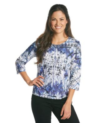 Breckenridge 3/4 Sleeve Sublimation Tee- Wonderland