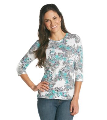 Studio Works® Floral Printed Knit Tee