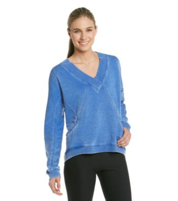 Calvin Klein Performance Distressed V-neck Pullover