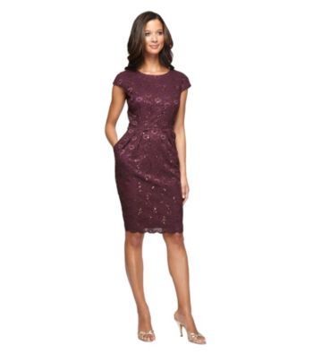 Sequin Cocktail Dress on Dresses Cocktail Dresses Alex Evenings Lace Sequin Short Cocktail