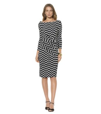 Lauren Ralph Lauren® Zig-Zag Print Sheath Dress