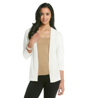 Rafaella Petites' Long Sleeve Looped Detail Cardigan