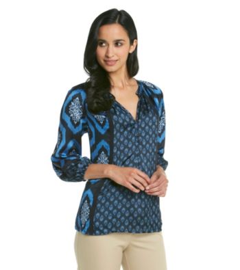Jones New York Signature® Petites' Raglan Woven Top