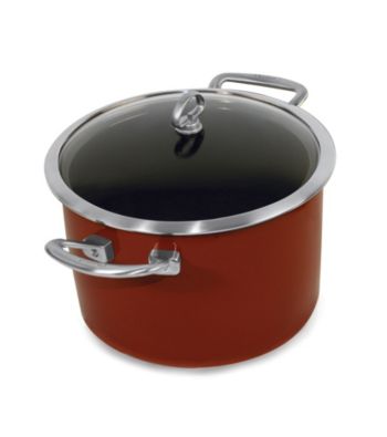 Chantal® 4qt. Chili Red Enamel Dutch Oven or Risotto Pan with Lid