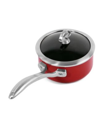 Chantal® Chili Red Copper Fusion™ Sauce Pan with Lid