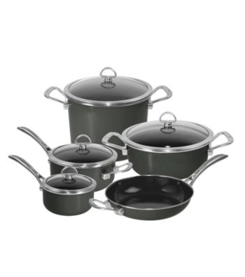 Chantal® 9-pc. Onyx Enamel with Coppper Fusion™ Cookware Set
